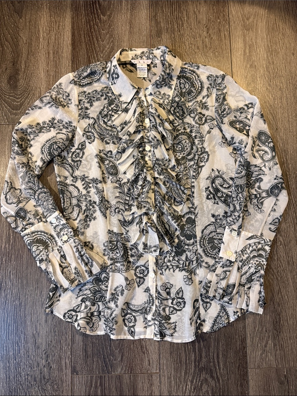 CAbi “Catherine” Sheer Blouse